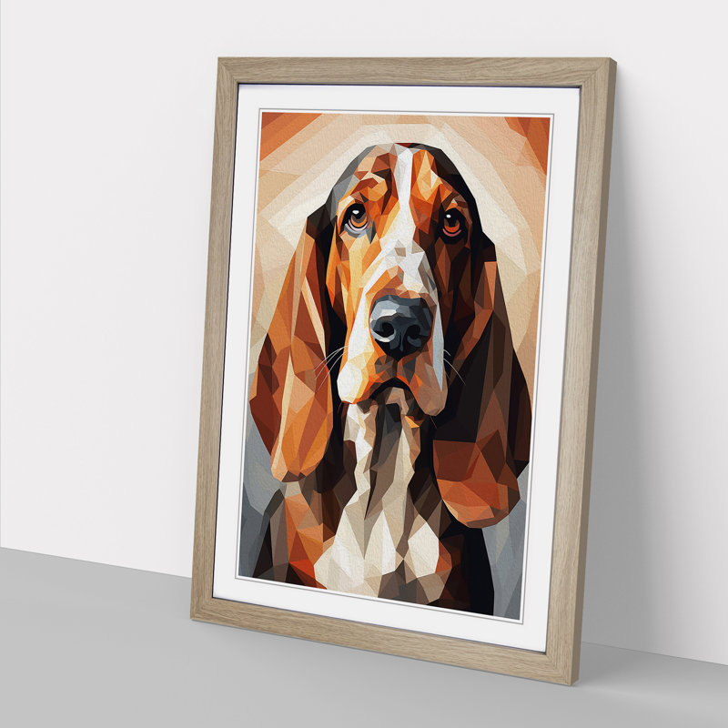 Single Picture Frame Print on Wood, 46cm H x 34cm W, Oak Framed