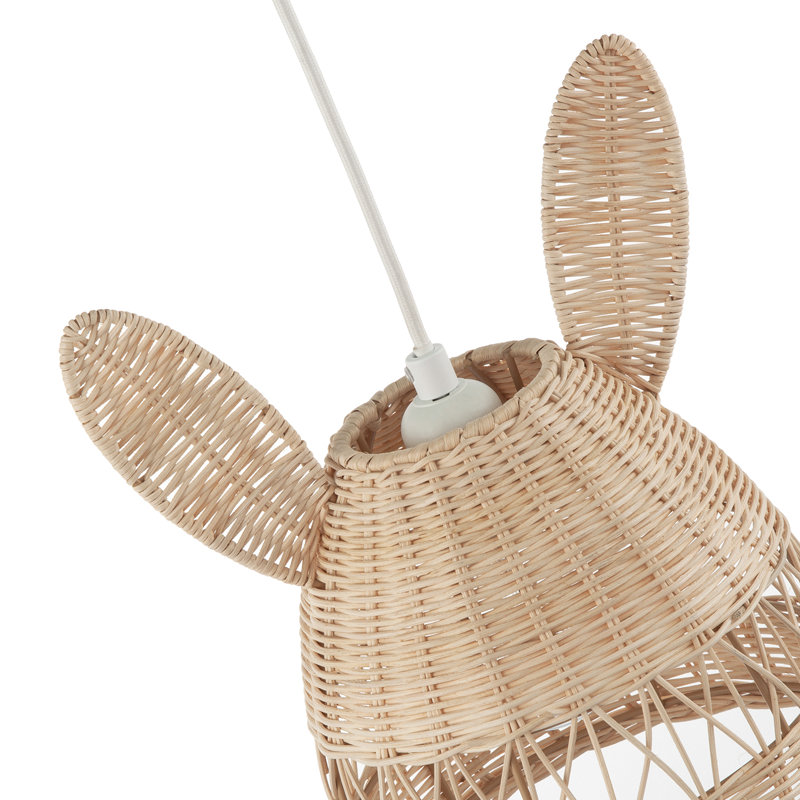 28cm H Rattan Novelty Pendant Shade ( No Direct Attachment Method ) in Brown