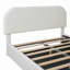Lit plateforme tapissier Teddy