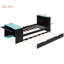 Wood Daybed With Trundle,Desk,LED Light And USB-881347372-881347375