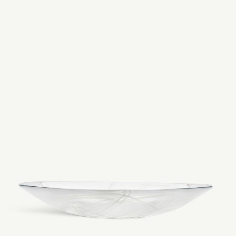Kosta Boda Contrast Lead Free Crystal Platter