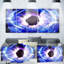 « fractal blue light brillance », reproduction d’art sur métal-17732242