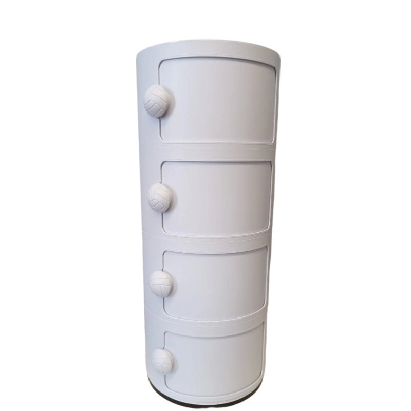 Rangement rond Federick, Blanc