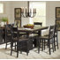 Hebden Counter Height Solid Wood Dining Set with Sideboard