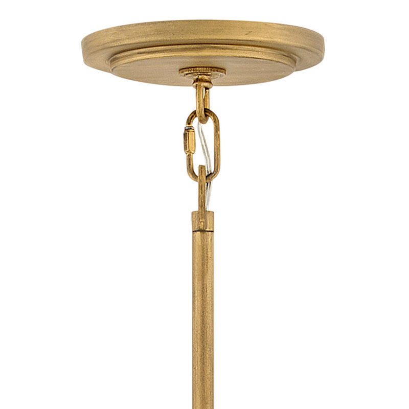 Simone 24" Six-Light Drum Chandelier w/ Natural Alabaster Panels