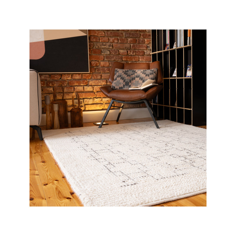 Freya Geometric Hand Woven Area Rug, Rectangle 120 x 170cm