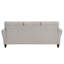 Mobilier de salon moderne et transitionnel en tissu texturé couleur sable, mobilier de l'espace