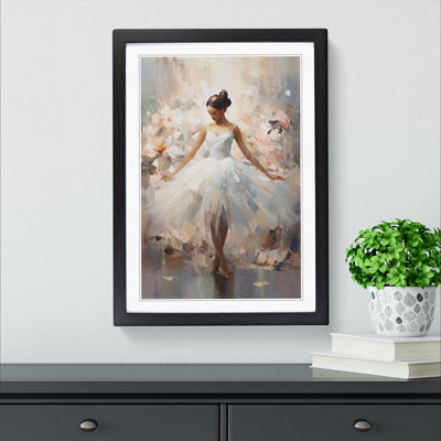 Ballet Dancer Art Informel Art - Framed Print