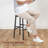 Plattsburgh Bar Stools 24.8" PU Upholstered Breakfast Stools (Set of 2)