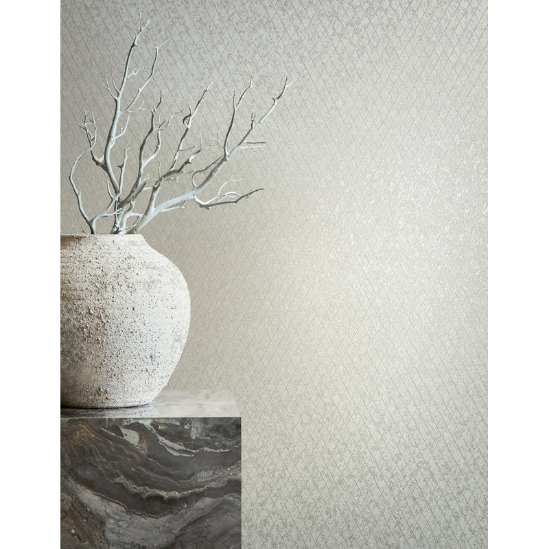 Galerie Odyssey Geometric Diamond Wallpaper, Grey