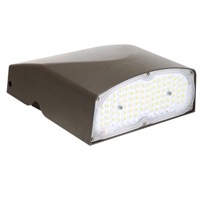 Adjustable Head LED Wall Pack Light With Photocell Watt Tunable 120-277V 140LM/W