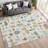 Machine Washable Indoor/Outdoor Jourdan ACN2393 Mid-Century Modern Rug-305458464