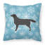 Coussin intérieur/extérieur en flocons d’hiver-32011148