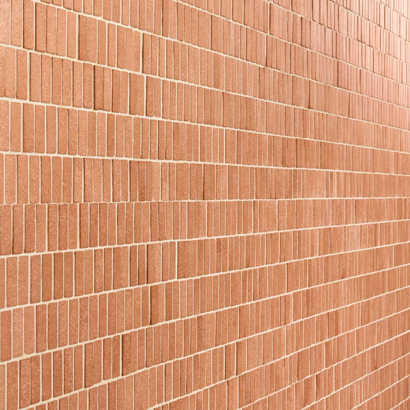 Terra Cortona 12x12 Stacked Matte Terracotta Mosaic Tile