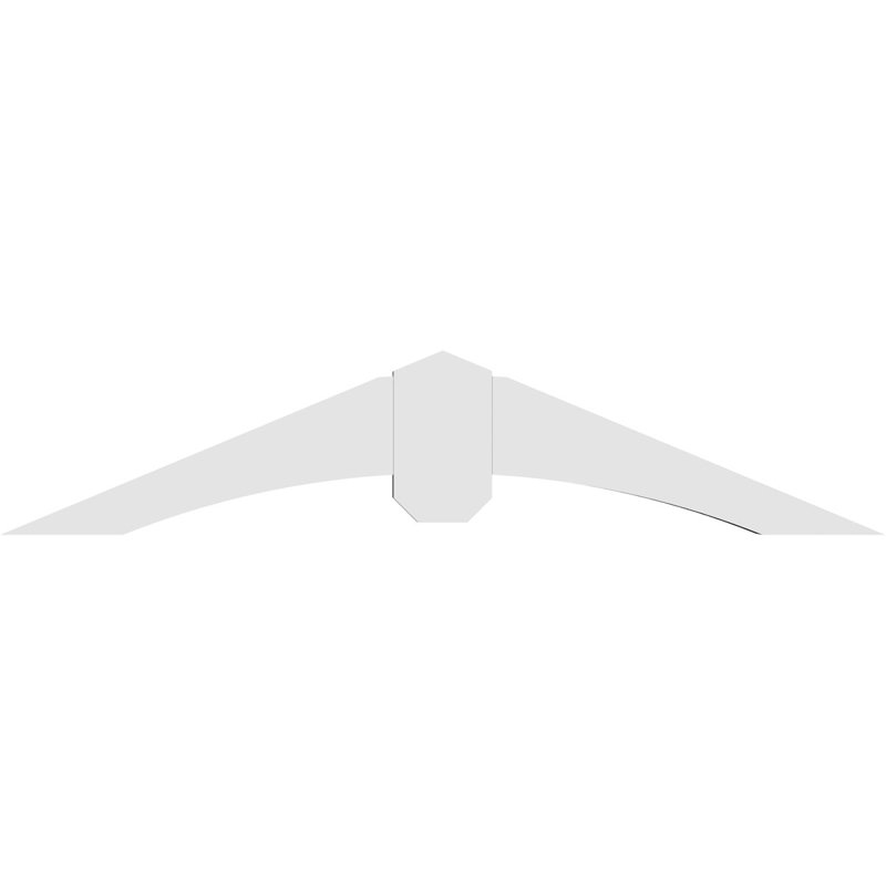 Support pour pignon en PVC Archdale, H 7,5 po x l 36 po (pas : 5/12), P 2 po x F 4 po