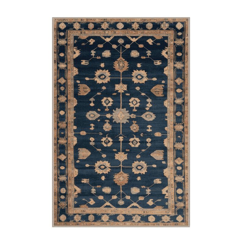 Tapis brun lavable à la machine, Rectangulaire 2 pi x 4 pi