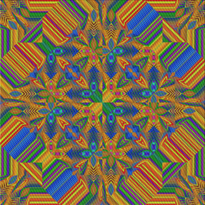 Tapis orange à motif abstrait