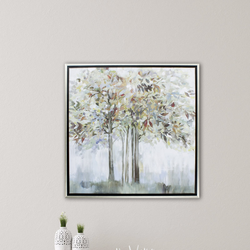 Arbre coloré - Reproduction d'art sur toile encadrée