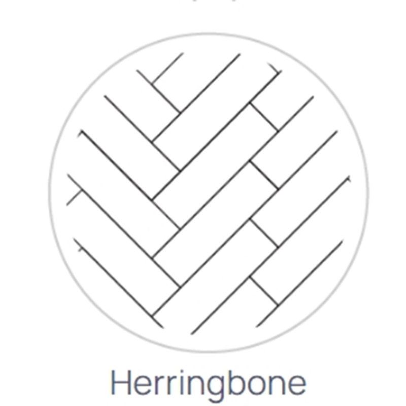 Herringbone Tile White Acrylic Alcove Shower Walls with Black Grout Lines