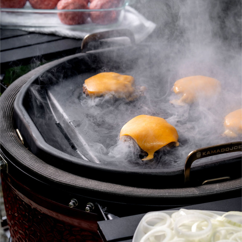 Kamado Joe Carbon Steel Griddle for Classic Joe Grills, 18.9" W