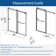 Opal Mirage MCOCOD 56-61" W x 76" H Double Sliding Frameless Smooth Sliding Shower Door with 3/8"(10mm)Clear Glass