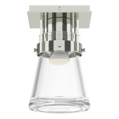 Erlenmeyer 1 - Light 6.1" Simple Cone Semi Flush Mount