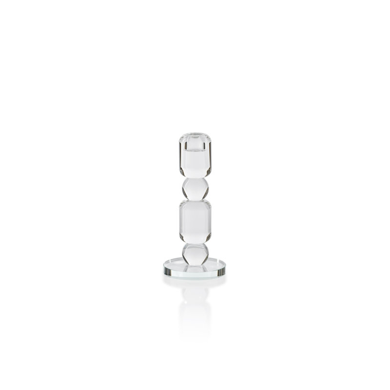 Bougeoir de table, H 7,75 po x l 3,5 po x P 3,5 po