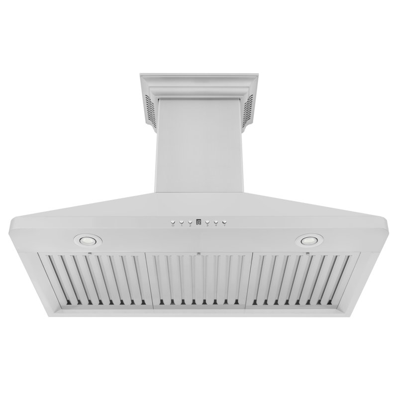 36" 400 CFM Ducted Wall Mount Range Hood in Stainless Steel with Nightlight, 36"
