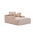 Oversized Chaise Lounge Chair Cozy Cloud Couch, Modern Plush Corduroy Upholstered Sleeper Sofa Daybed With 3 Throw Pillows And Wide Armrest For Living Room, No Assembly Required,Beige-641532330