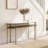 Console Table White & Brass