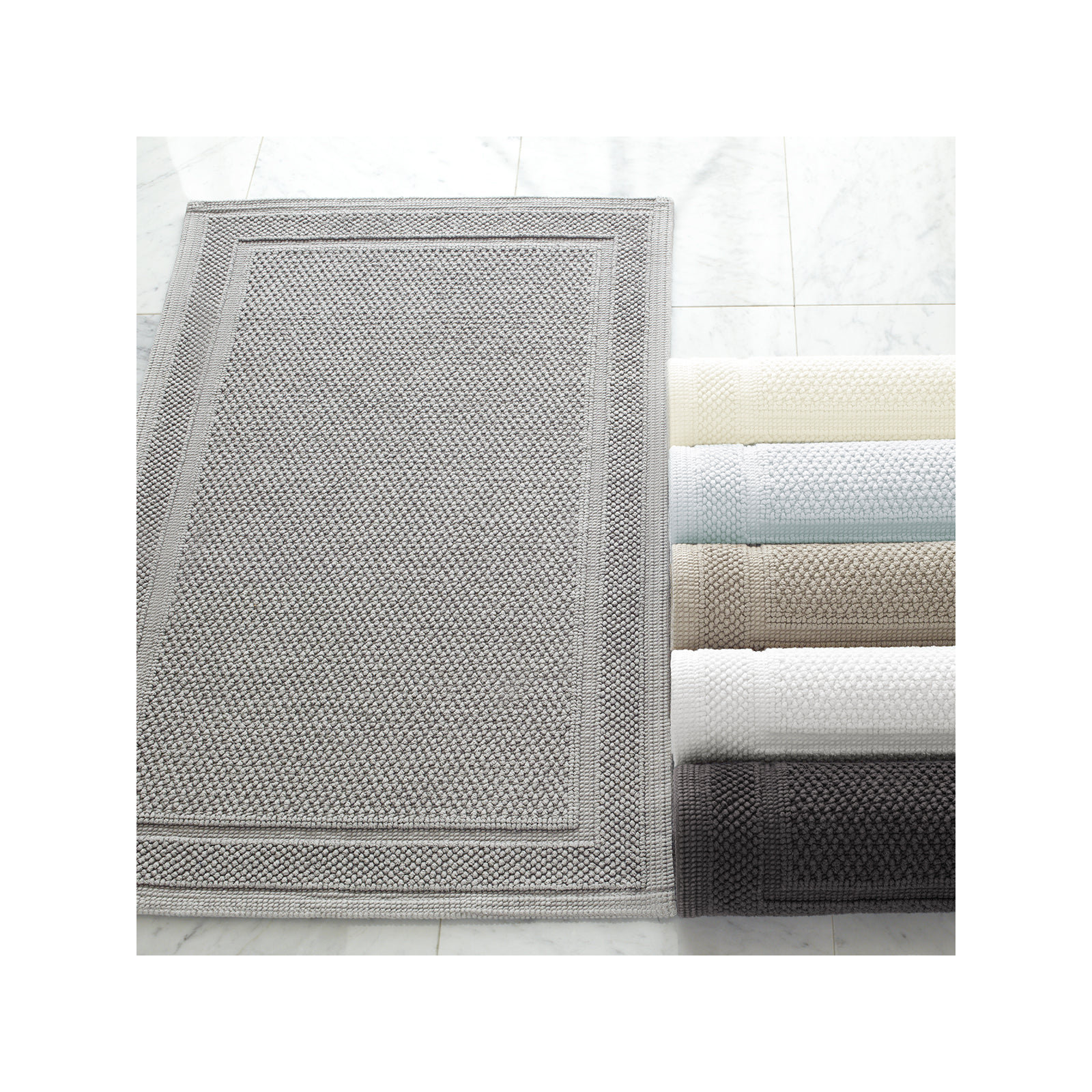 Tanglewood Cotton Non-Slip Bath Rug, Chalk