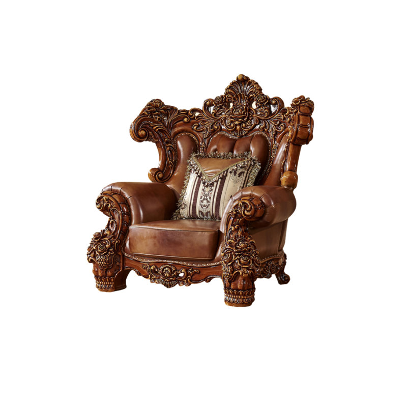 Fauteuil en cuir de vache American