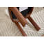 Ensemble de 2 chaises de salle à manger en bois rembourrées en tissu