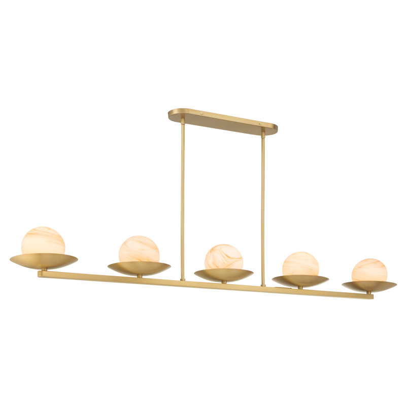 Olenne 64" 5-Light Linear Chandelier