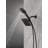 Square 2-in-1 Dual Shower Head with 5-Setting HandHeld Spray 1.75 GPM Matte Black-117545944