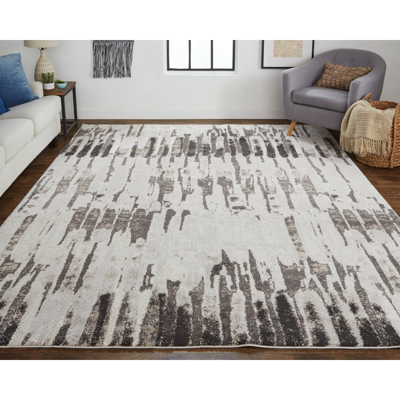 Queens Boulevard Abstract Indoor Rug, Rectangle 6'7" x 9'6"