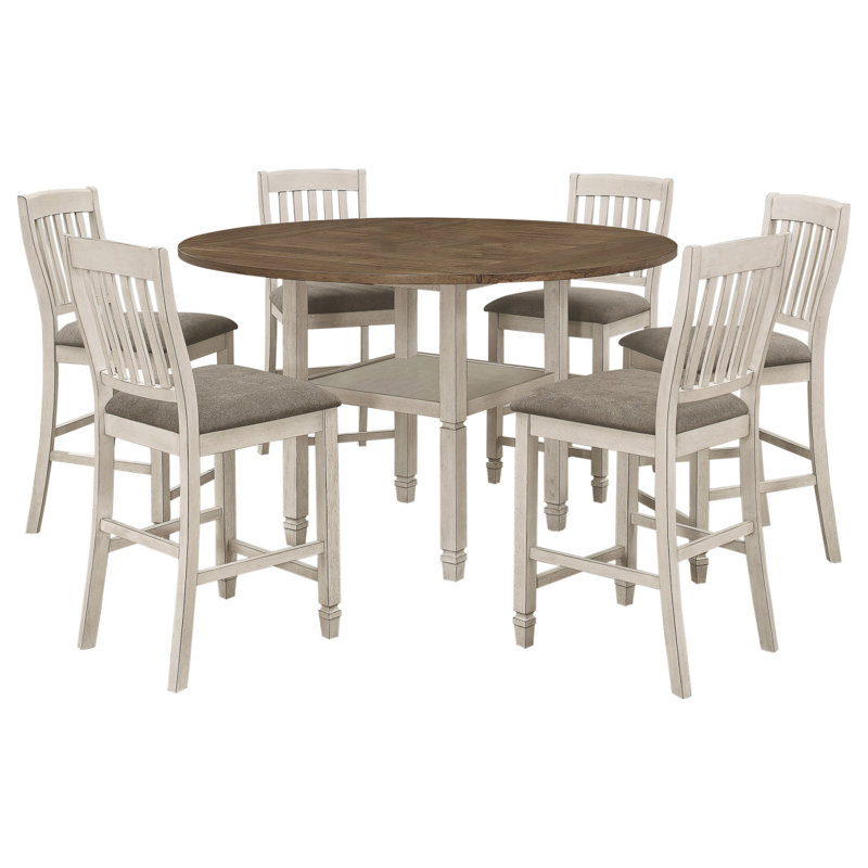 Ensemble repas 7 pièces Bentley Muscade et crème rustique, 7