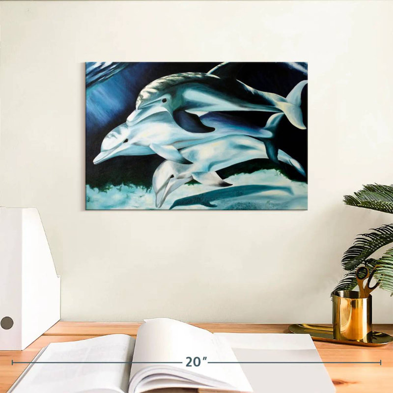 Brampt Dolphin Trio, 8" H x 12" W