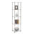 Beckett Etagere Glass Bookcase with Metal Poles-28893332