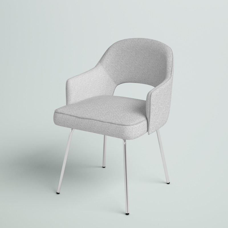 Resa Reception Chair with Chrome Frame