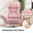 Executive Ergonomic Velvet Office Chair with Flip Up Armrests-1667694280