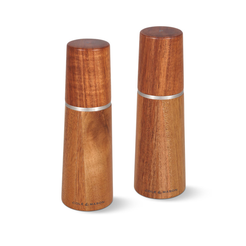 Cole & Mason Marlow Acacia Salt and Pepper Grinder Set 7.25"