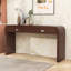 Console avec 2 tiroirs, poignées en métal et pieds robustes-1834413115