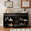 Buffet l 59,1 po avec 5 tiroirs et 4 portes-804531381