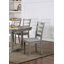 Ensemble de chaises de salle à manger rembourrées avec ensemble de 2 chaises d'appoint à dossier en échelle à finition brossée