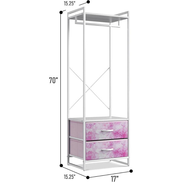 Sorbus 17'' Fabric Clothes Rack