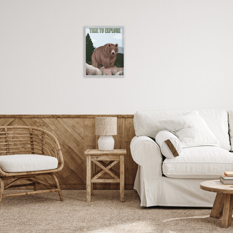 «Adventure Nature & Bear», estampe numérique par Jo Taylor, Estampe numérique Farmhouse, H 20 po x l 16 po