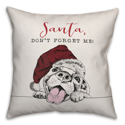  Housse de coussin Santa Paws