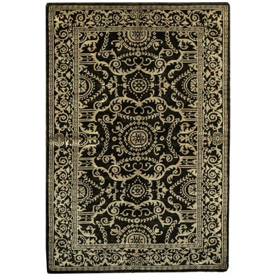 Hand-Knotted High-Quality Green and Green Area Rug