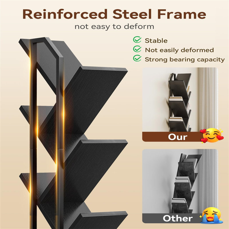 110cm H x 40cm W Metal Standard Bookcase